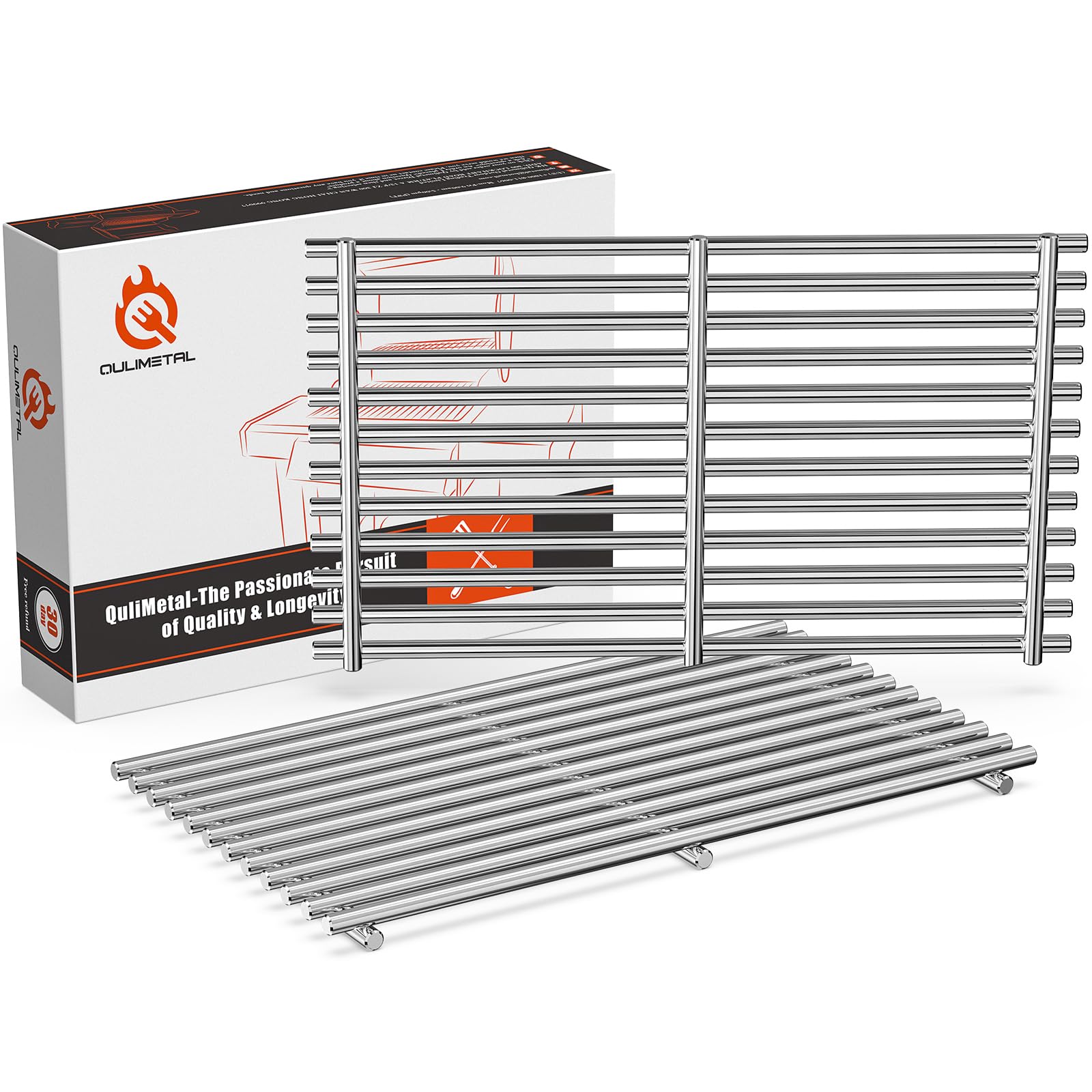 QuliMetal front view of replacement grates showing fit and finish for easier installation