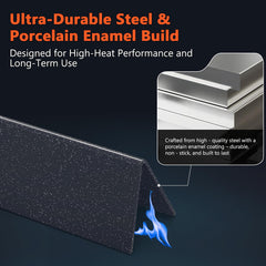 QuliMetal bars installed in a Weber Genesis 300 grill protecting burners benefit