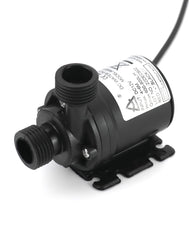 QWORK pump front view showing compact waterproof housing and reliable flow
