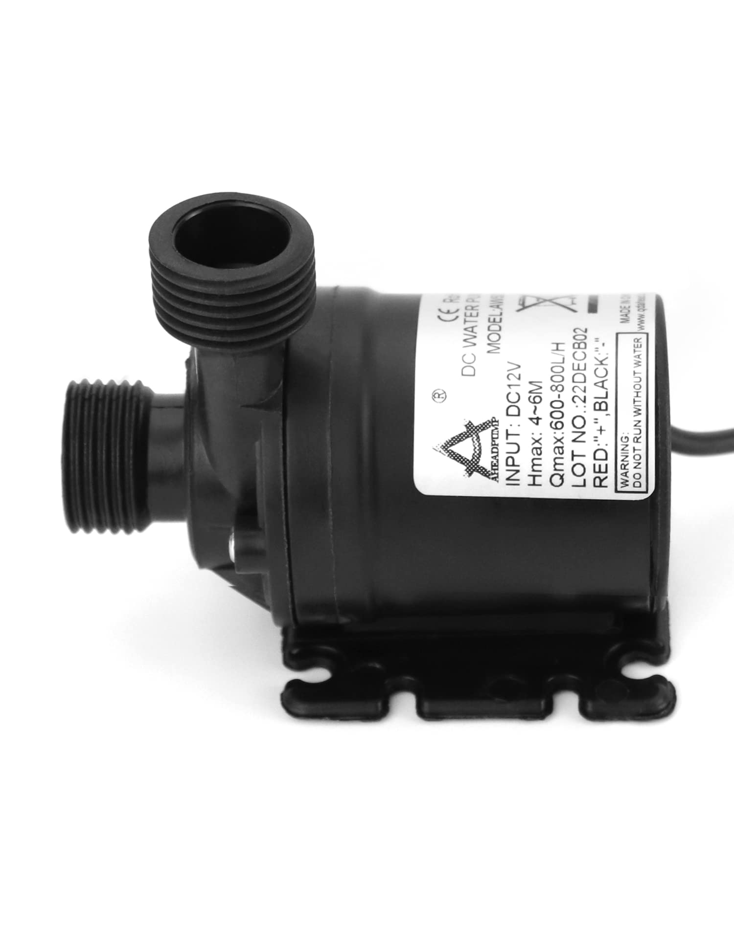 QWORK pump brushless motor detail demonstrating efficient low-wear operation