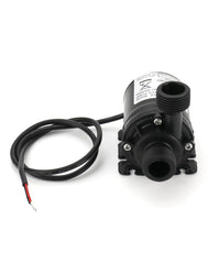 QWORK pump side profile highlighting compact design and stable mounting