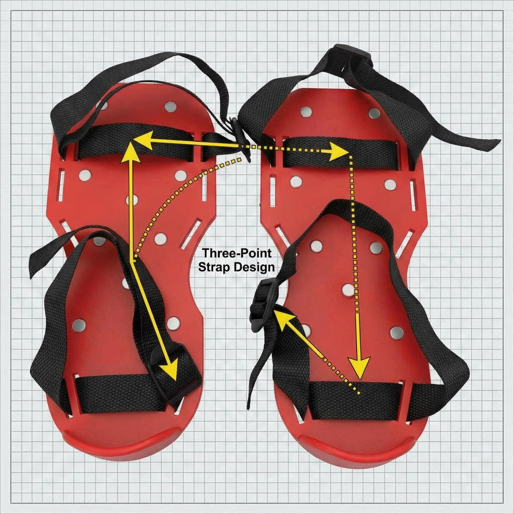 QWORK shoe beside ruler showing 12 by 5 inch dimensions for sizing