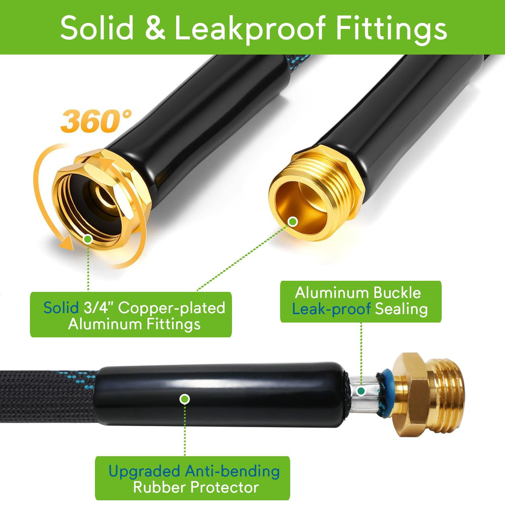 QZ.HAYC solid metal fittings and extra washers ensuring leak-proof connection