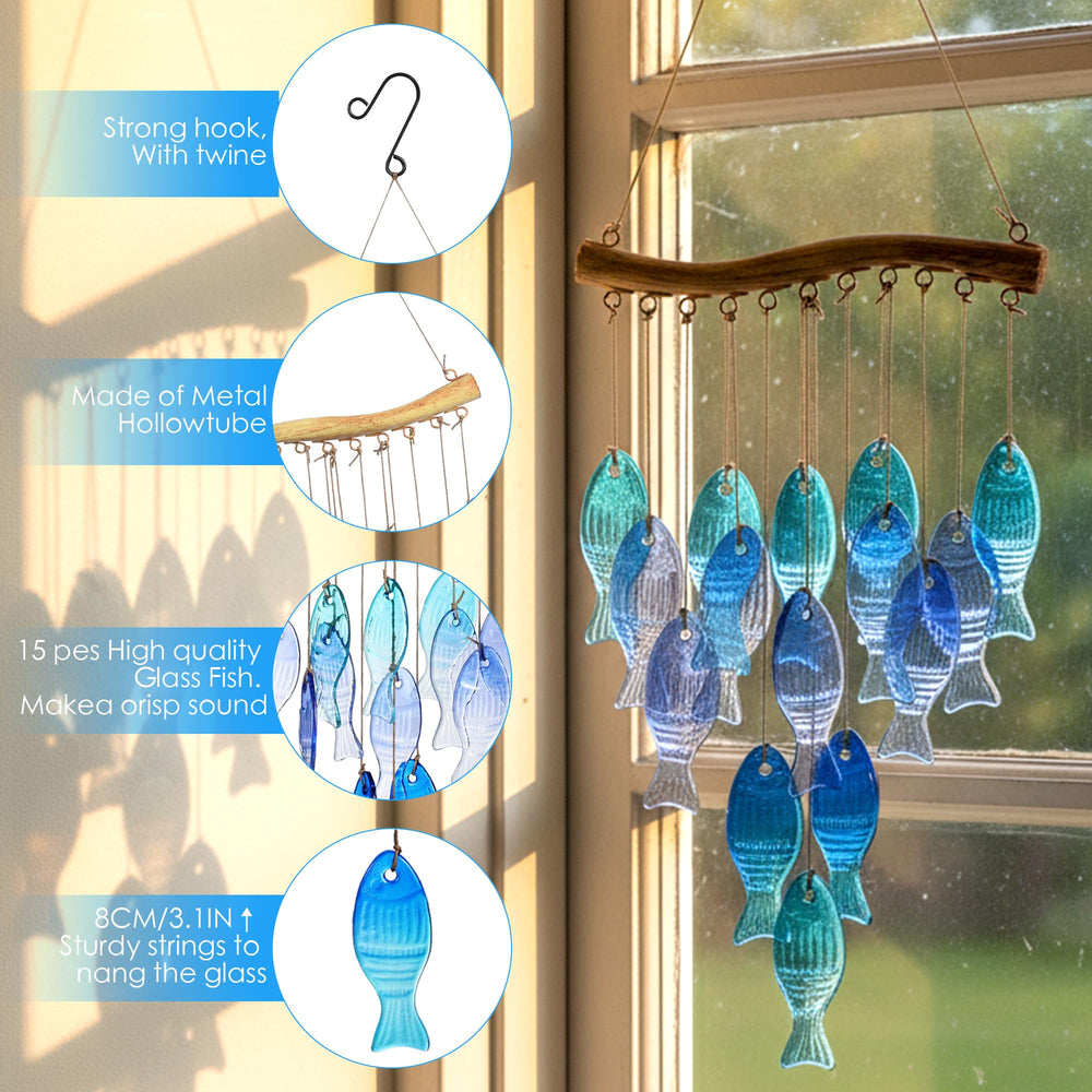 QZXYGY close-up of blue glass fish cut and edges, highlights light refraction