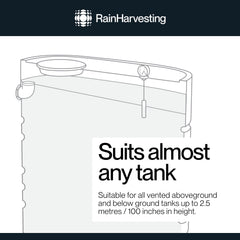 Rain Harvesting Tank Gauge float and stem detail showing durable mechanism for reliable level sensing