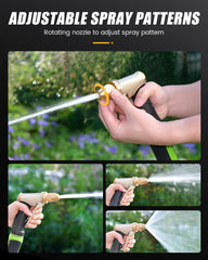 RAINPOINT nozzle in use watering plants with gentle mist for healthy garden care