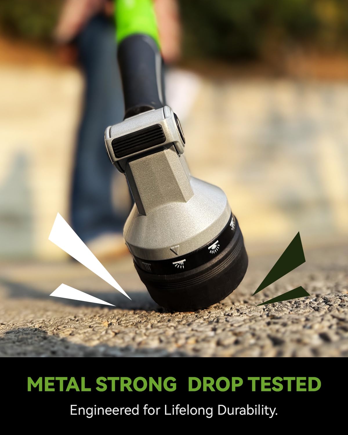 RAINPOINT thumb control detail for one-handed flow adjustment and comfort