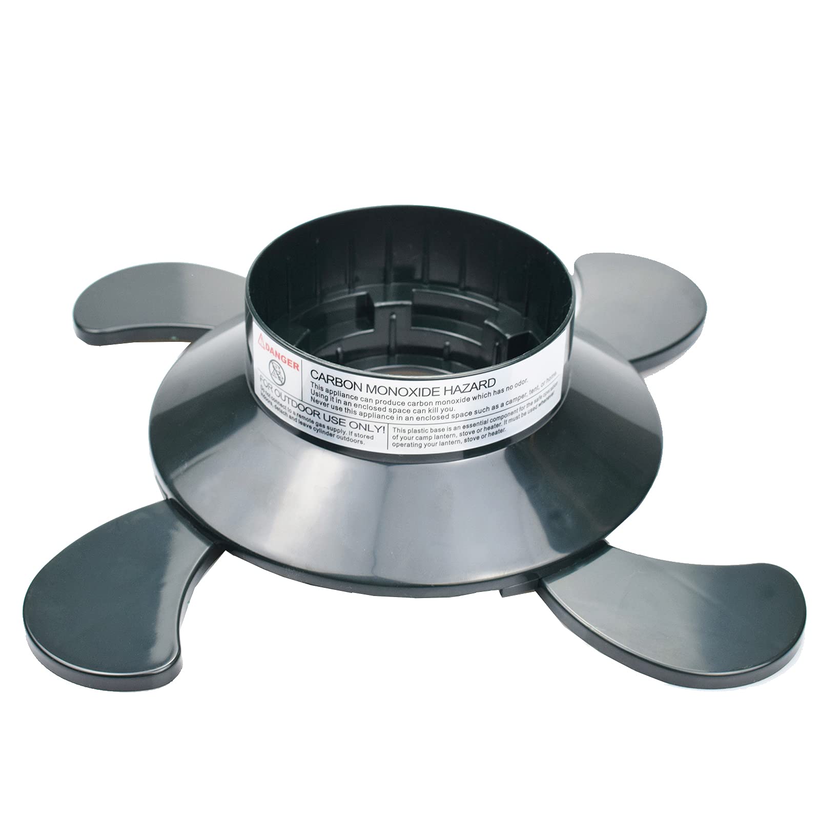 RANDDER propane base front view showing stable platform and easy setup