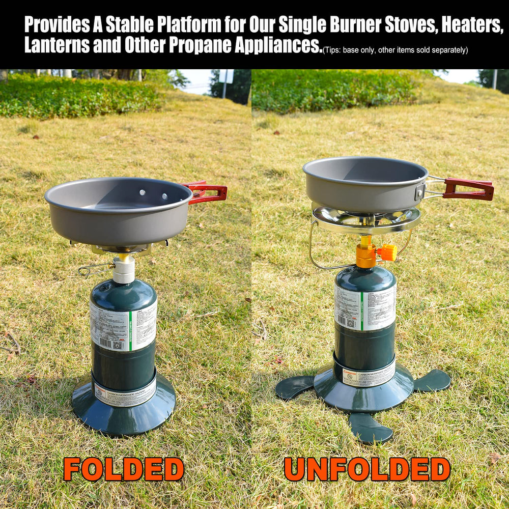 RANDDER base held in hand to show size and lightweight convenience