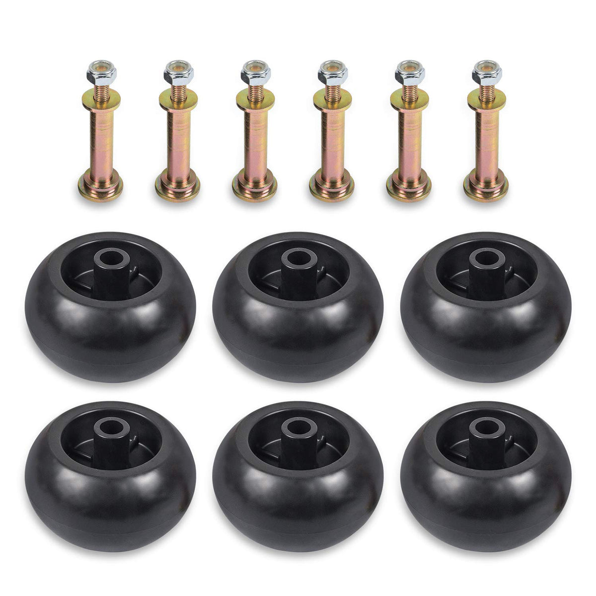 RANSOTO front packaging showing 6-deck-wheel kit and brand label, easy replacement benefit