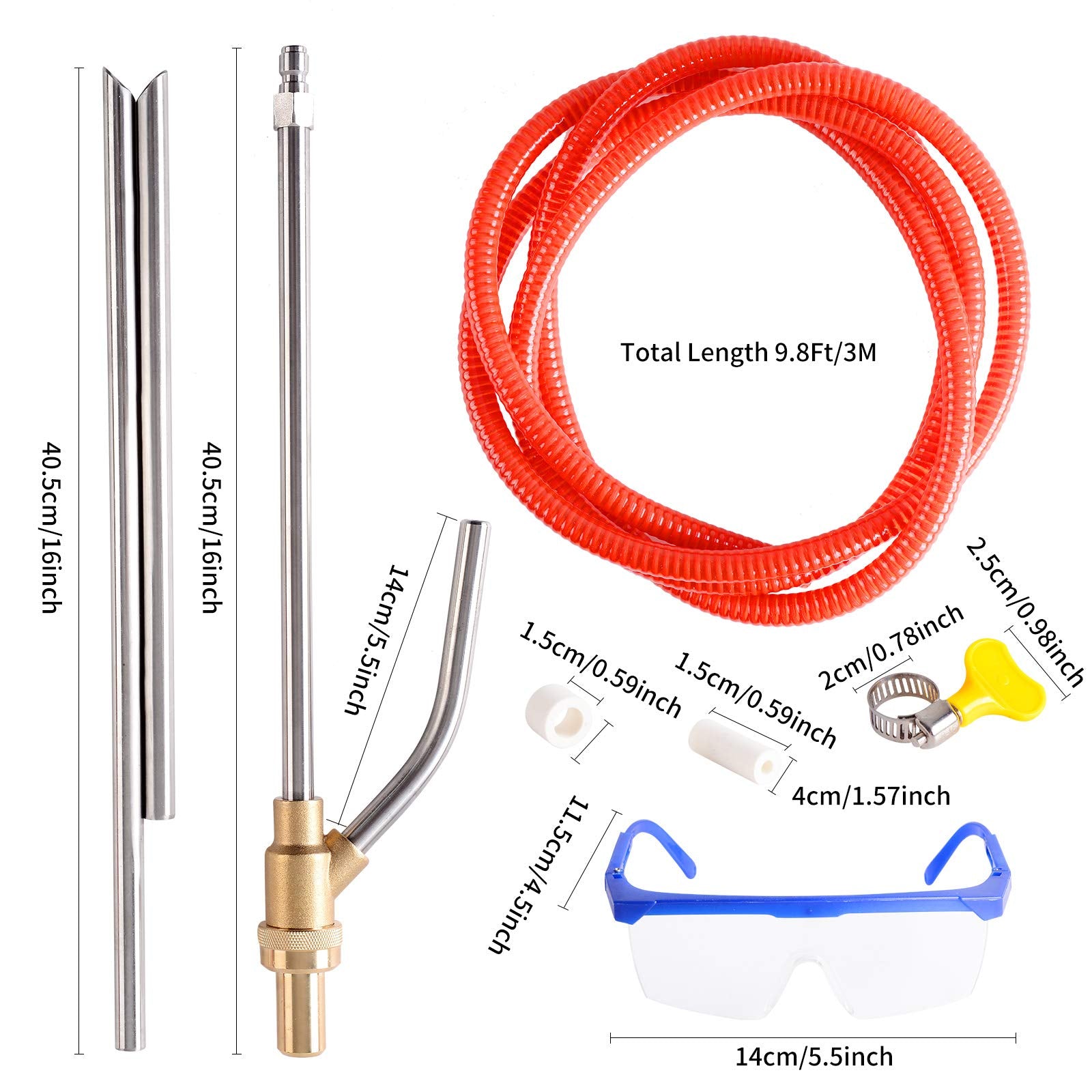 Rdutuok goggle and accessories displayed to show included basic eye protection