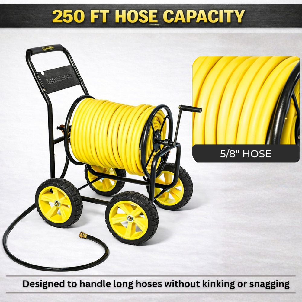 Real Hose Storage leader hose connection close-up, quick hookup benefit
