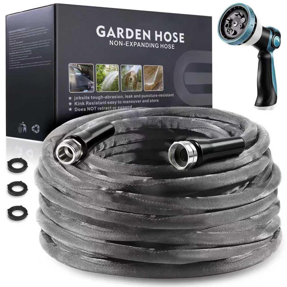Relxitl front view of 50ft hose showing lightweight design and benefits