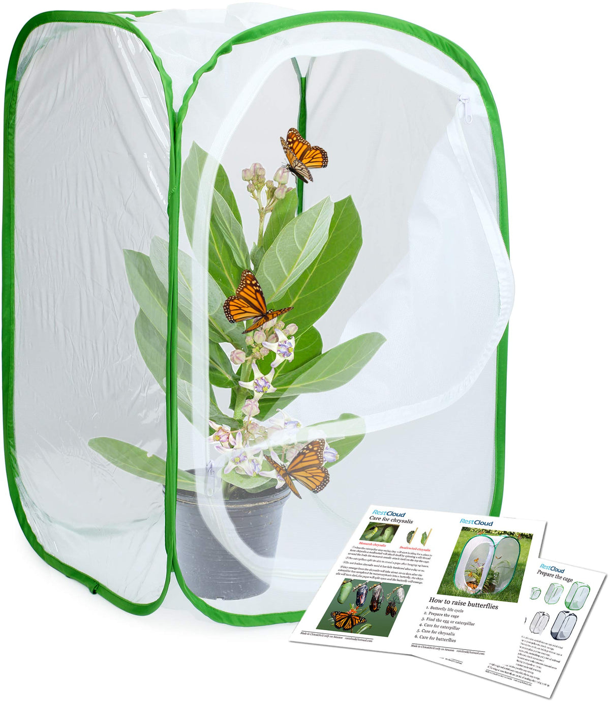 RESTCLOUD front view showing stable square habitat and viewing benefits