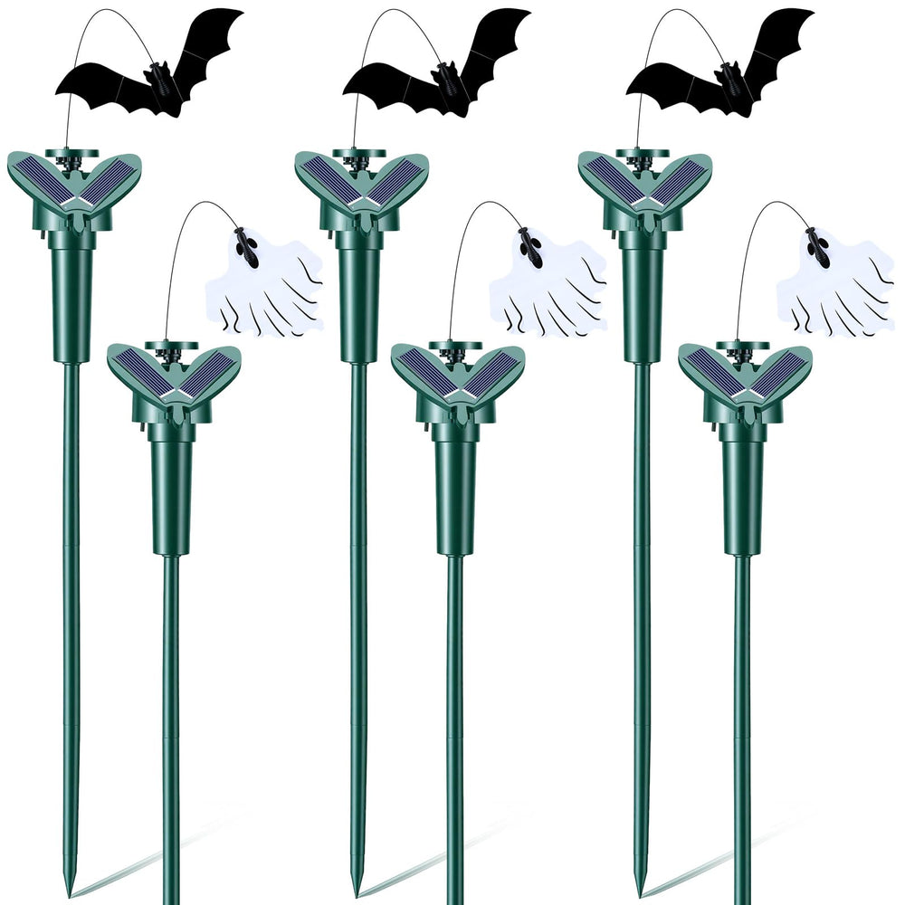 Retisee product front view showing flying ghosts and bats, easy seasonal curb appeal