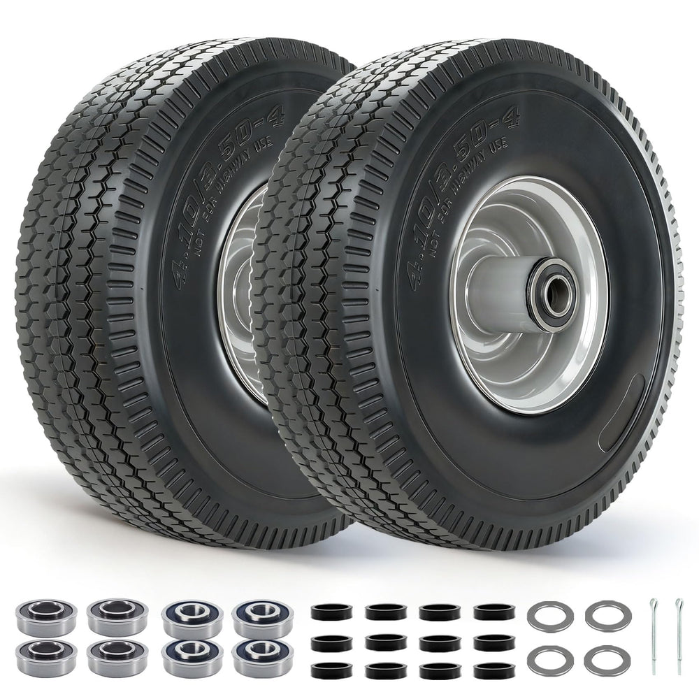 RETOTLA front view of 10-inch wheel showing durable rim and tire for reliable replacement