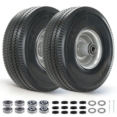 RETOTLA front view of 10-inch wheel showing durable rim and tire for reliable replacement
