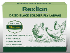 Rexilon front packaging 10lb bag showing product and easy storage benefit