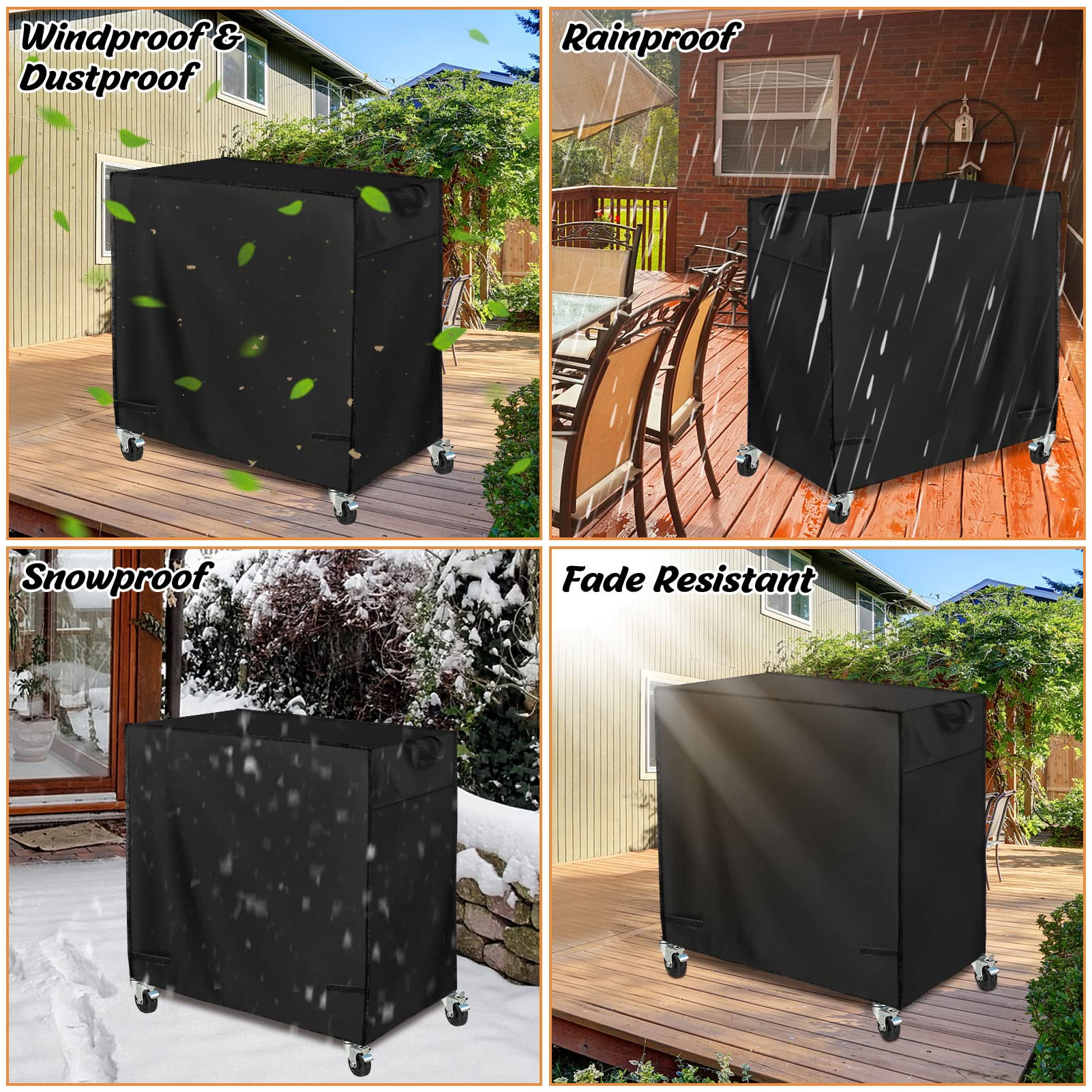 RGQSUN cooler with cover in backyard setting showing outdoor protection benefit