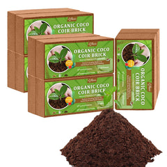 Riare front packaging showing ten coco coir bricks and benefits