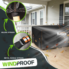 Rimwig folded cover in storage bag enables compact offseason storage
