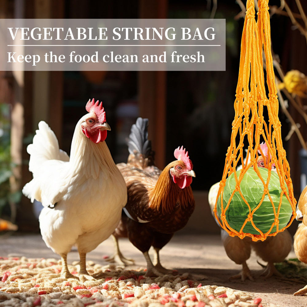 RLRICH hanging vegetable feeder with fresh produce for extended foraging