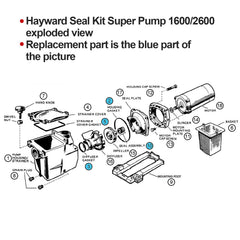 RO6G pump cover o‑ring top view ensuring watertight lid benefit