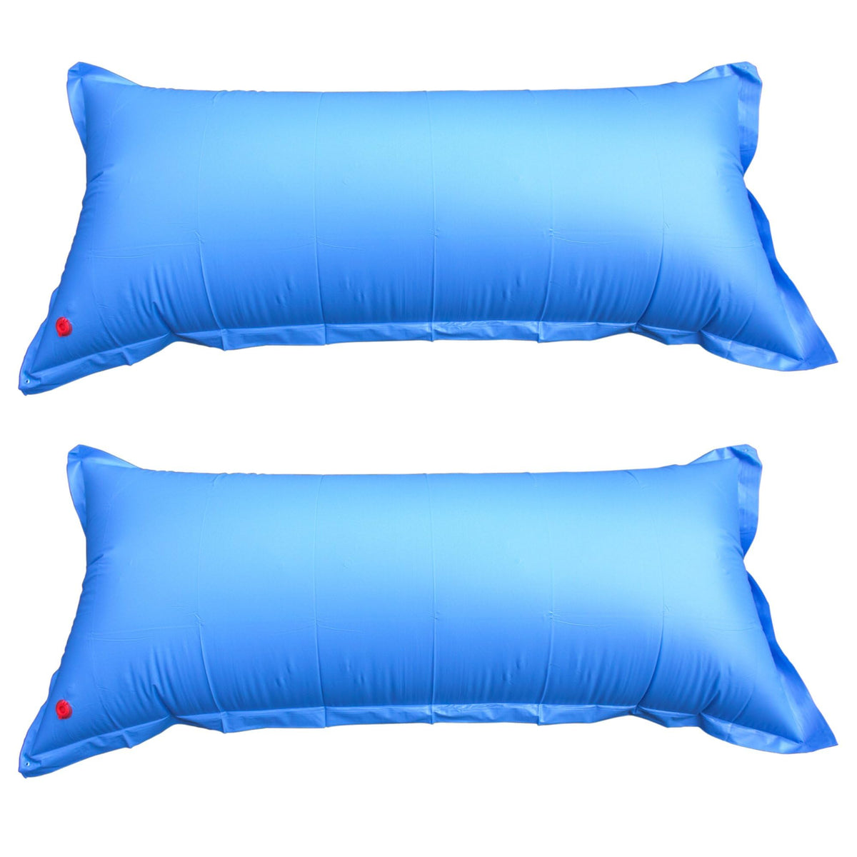 Robelle front view of two 4x8 pool pillows protecting pool cover and walls