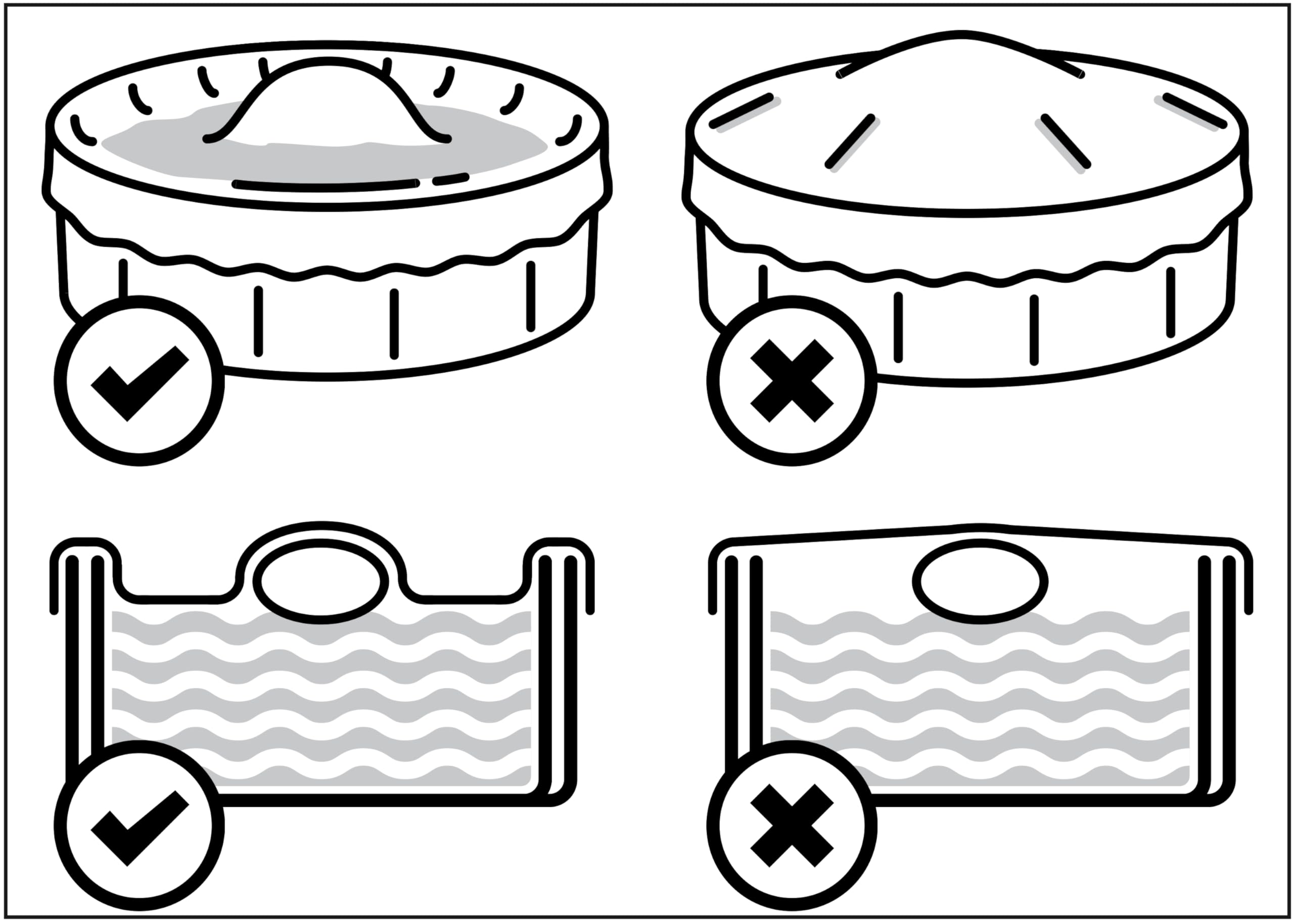 Robelle cover on snow-covered pool illustrating winter element protection