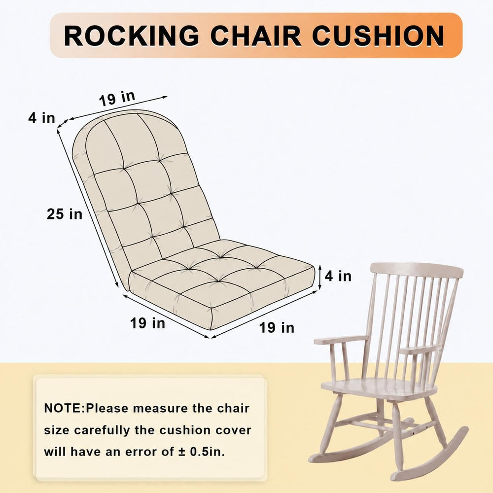 ROFIEJOX on living room rocker showing stylish tufted look and durable comfort