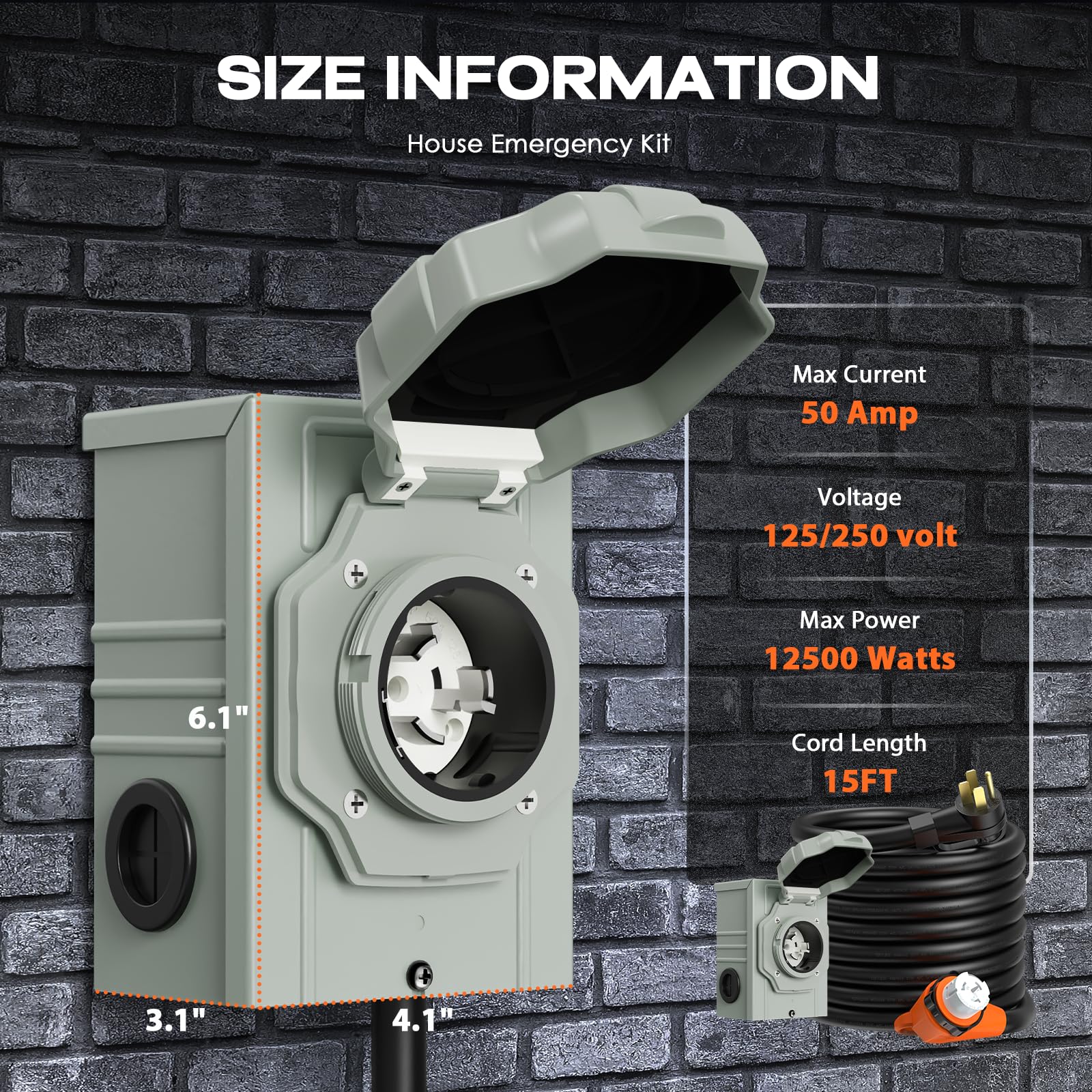 Rophor flip cover with green indicator light for connection confirmation