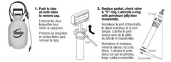 Roundup wand O-ring detail illustrating secure seal and leak prevention