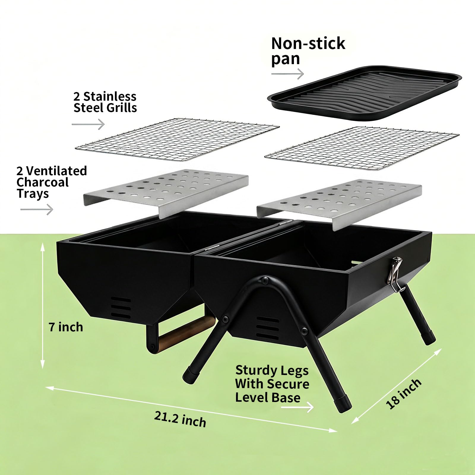Run Jee dual-sided grill and griddle cooking different foods for versatile grilling