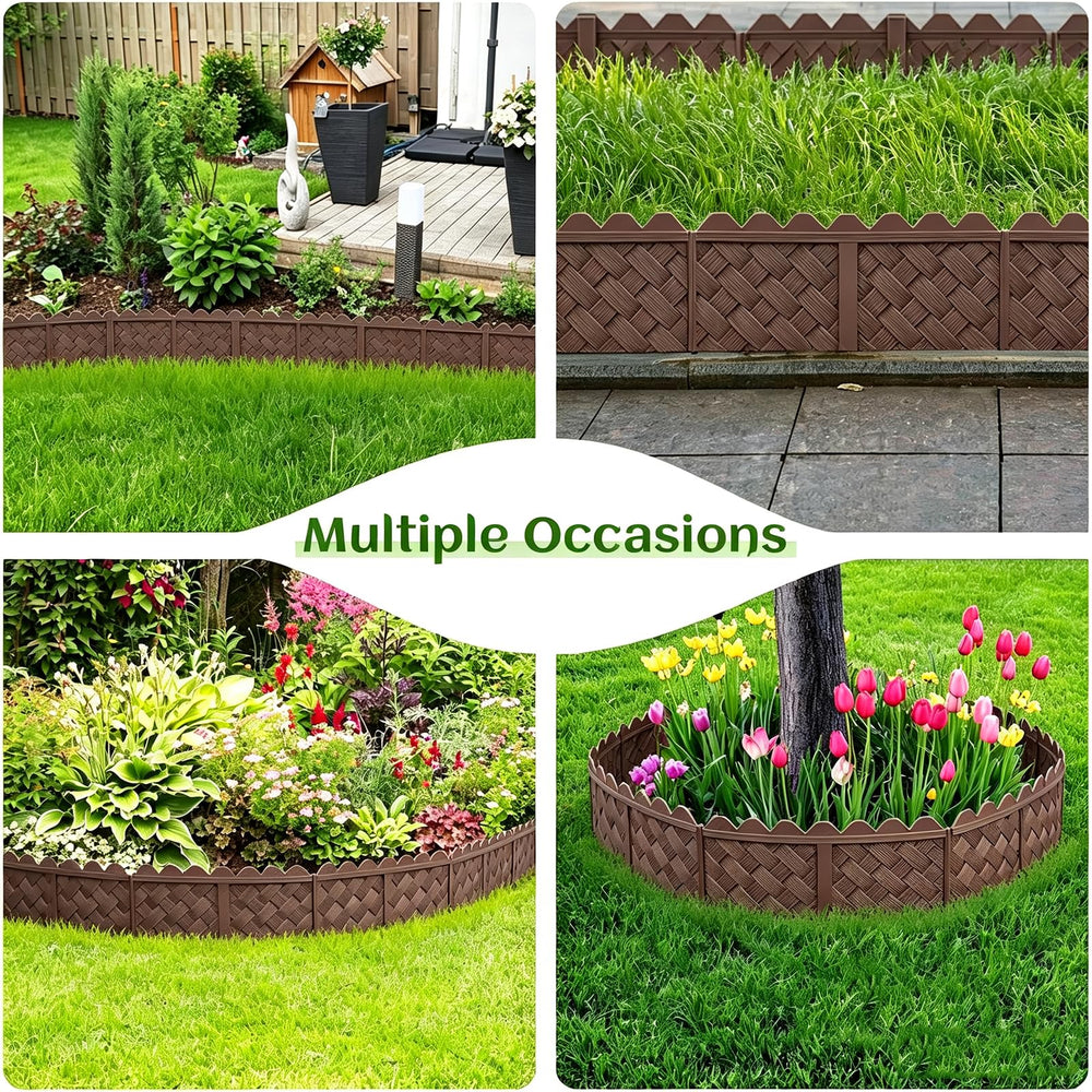 Ruppence backyard pathway scene showing defined border and tidy landscaping