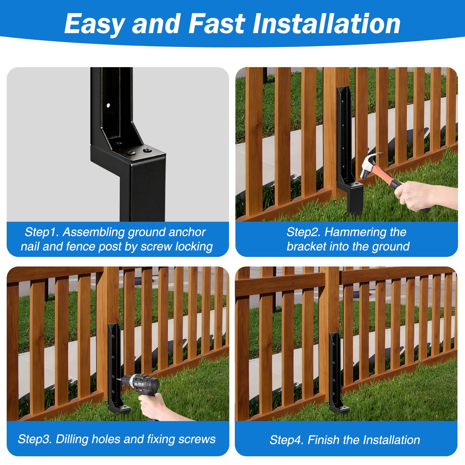 RZGY installation hardware and tools laid out for fast, tool-included setup benefit