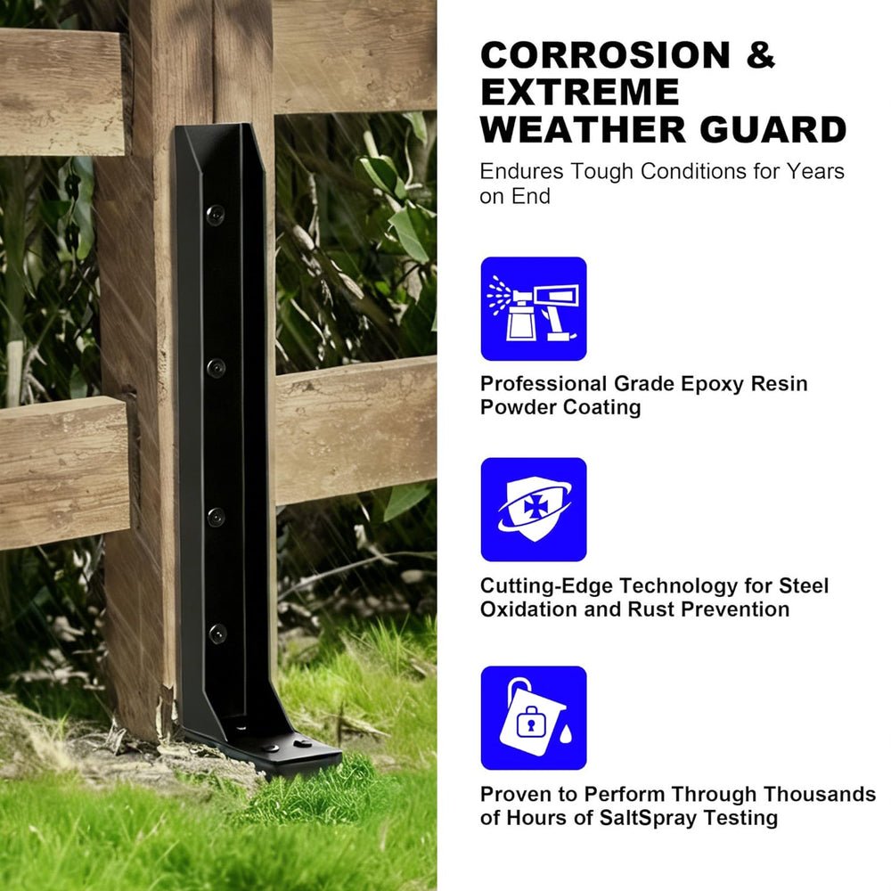 RZGY pointed spike detail highlighting easy soil penetration for secure anchoring