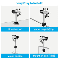 sainlogic outdoor sensor mounted on bracket offering secure placement and stable signal