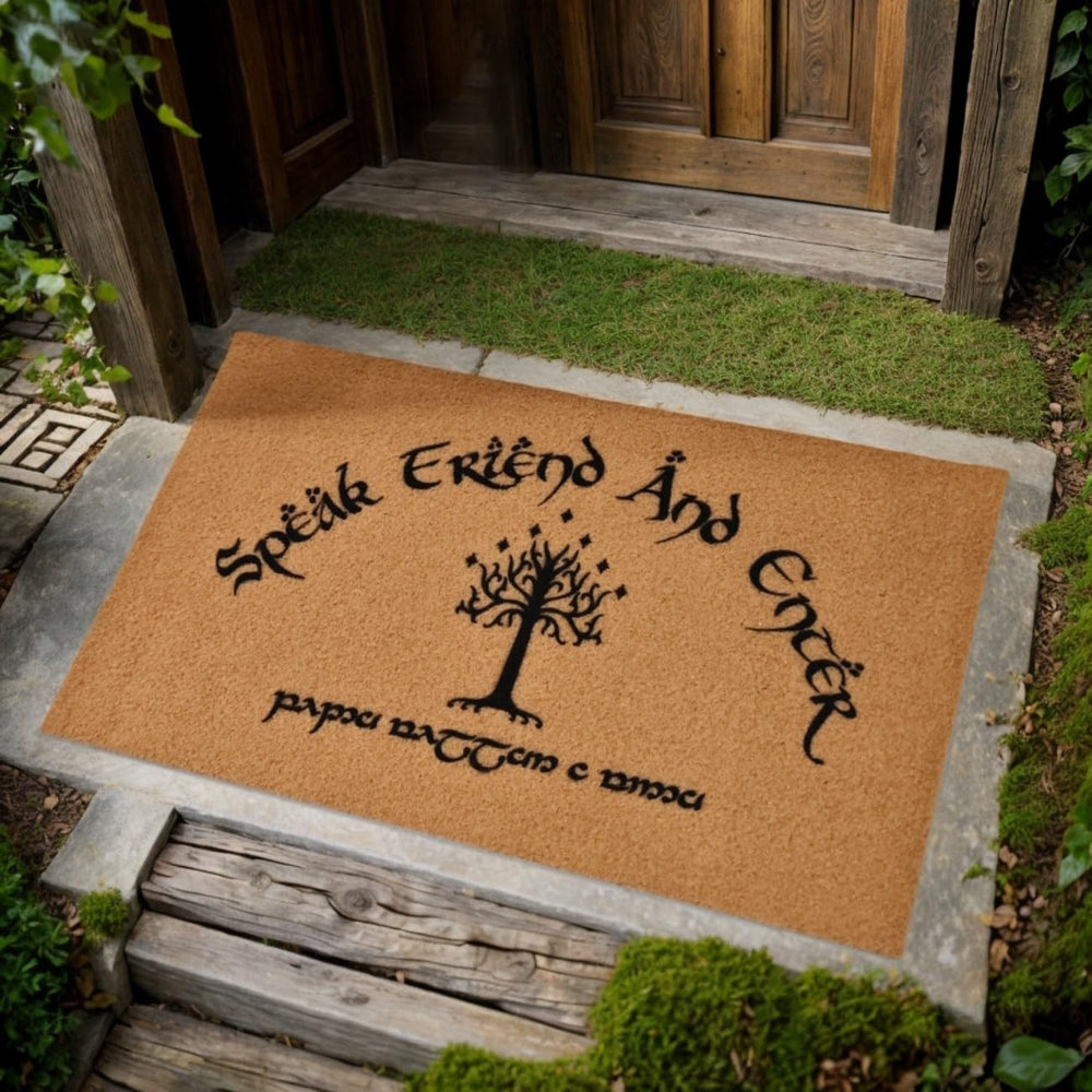 SAIONJI front view showing Elvish welcome and clear lettering for curb appeal
