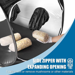 Salcod dual zipper opening showing easy loading and quick access benefit