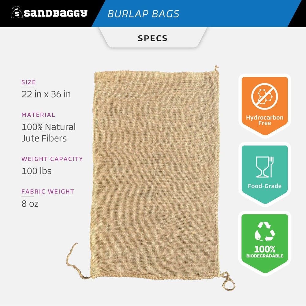 Sandbaggy bag filled with vegetables demonstrating breathable food-grade storage benefit