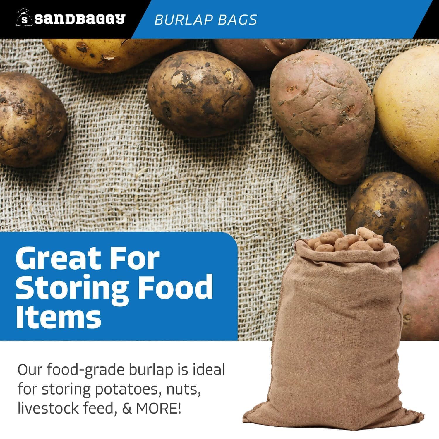 Sandbaggy bag holding heavy items illustrating 50lb capacity and rugged support benefit
