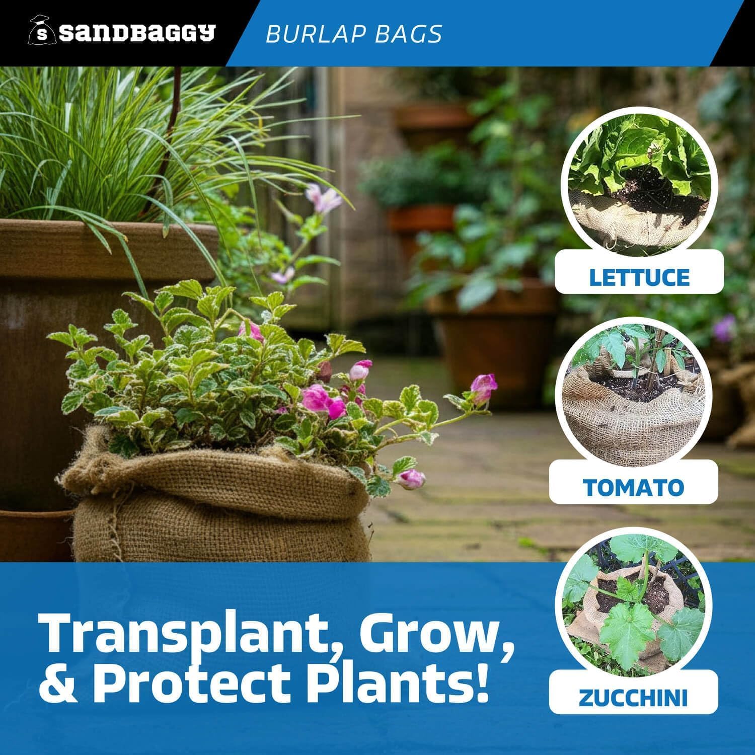 Sandbaggy wet burlap bag with fish demonstrating cooling breathability benefit