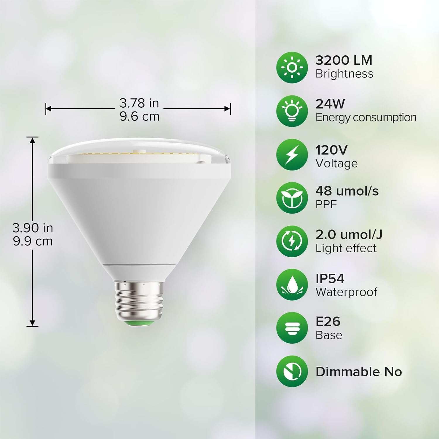 SANSI bulb installed in standard socket demonstrating easy replacement benefit