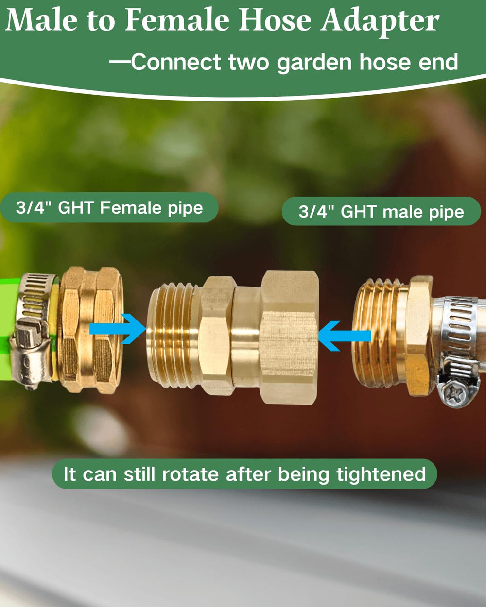 SARANICE adapter connected to pressure washer gun enabling easy rotation