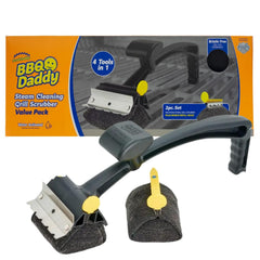 Scrub Daddy BBQ Daddy front view showing full bristle-free design and safe cleaning