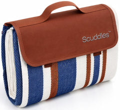 scuddles front view folded with strap for easy transport and storage