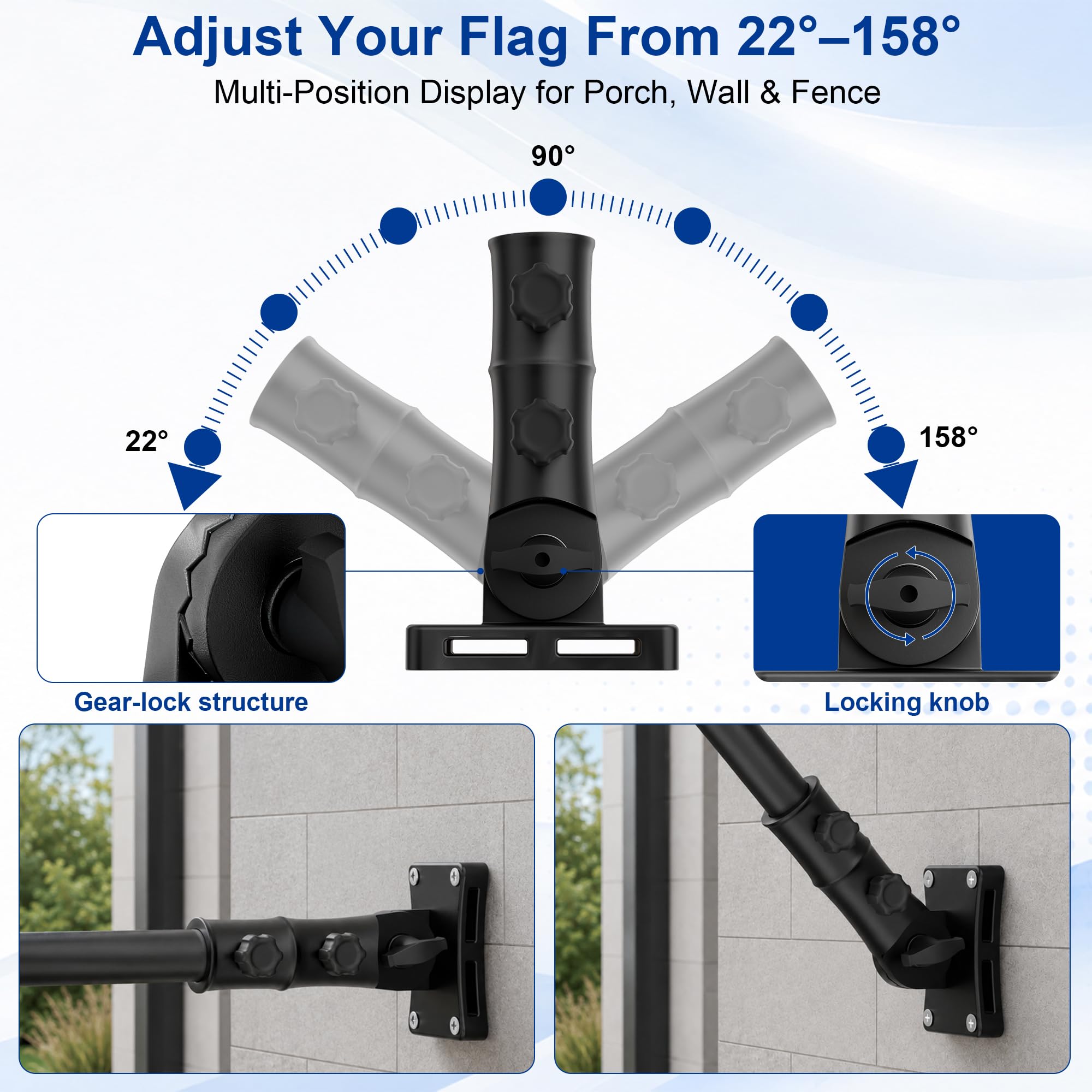 SCWN attached to a wooden post with ties illustrating renter-friendly temporary mounting