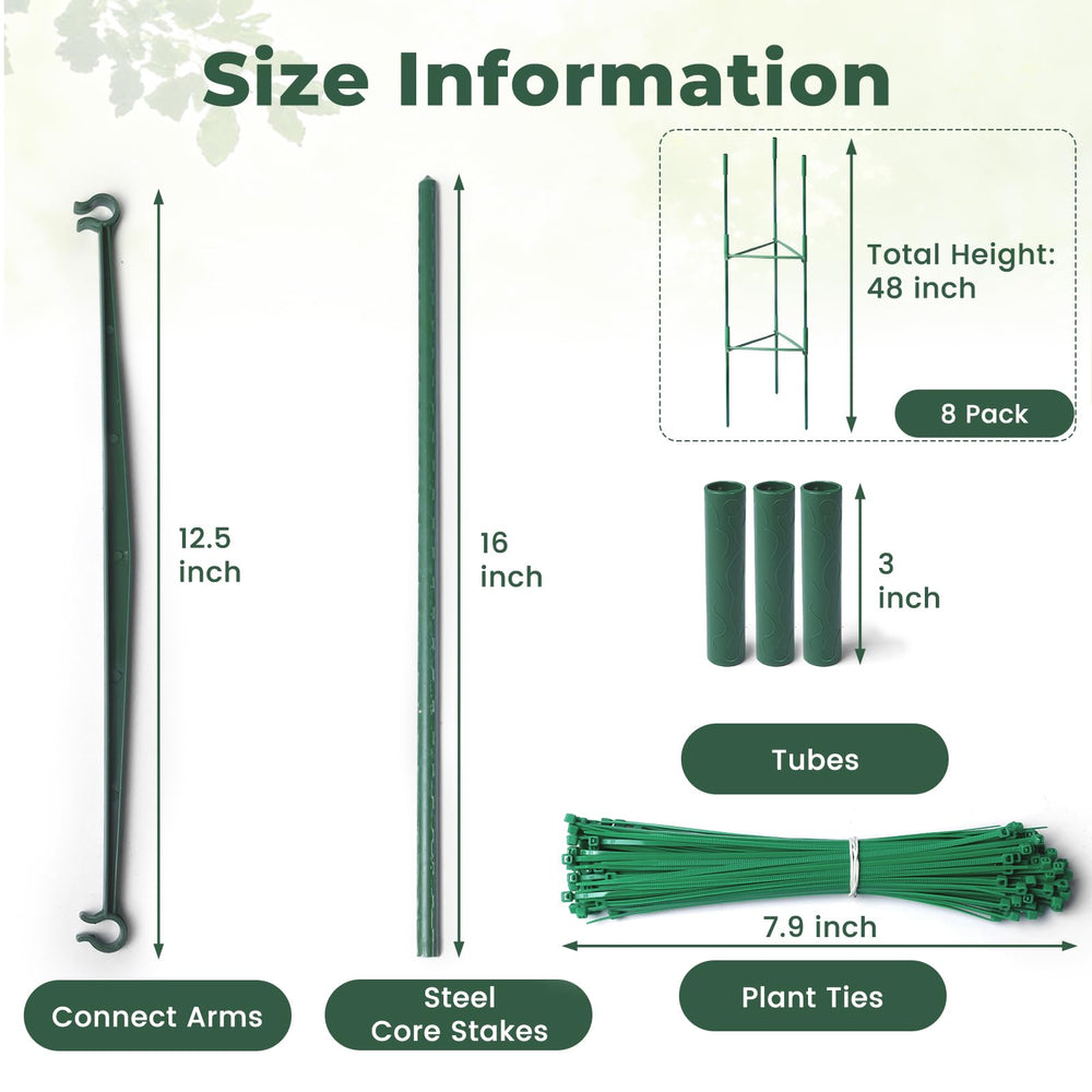 SDLDEER assembled cage in garden providing stable plant support