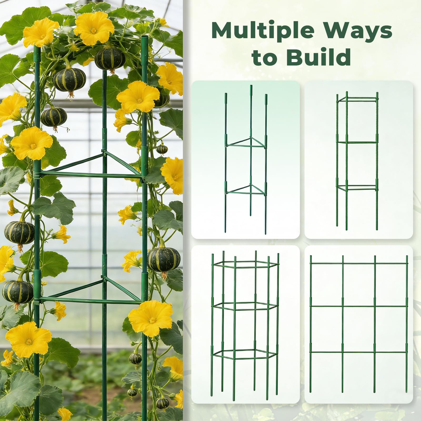 SDLDEER cage supporting tomato plant for easier harvesting