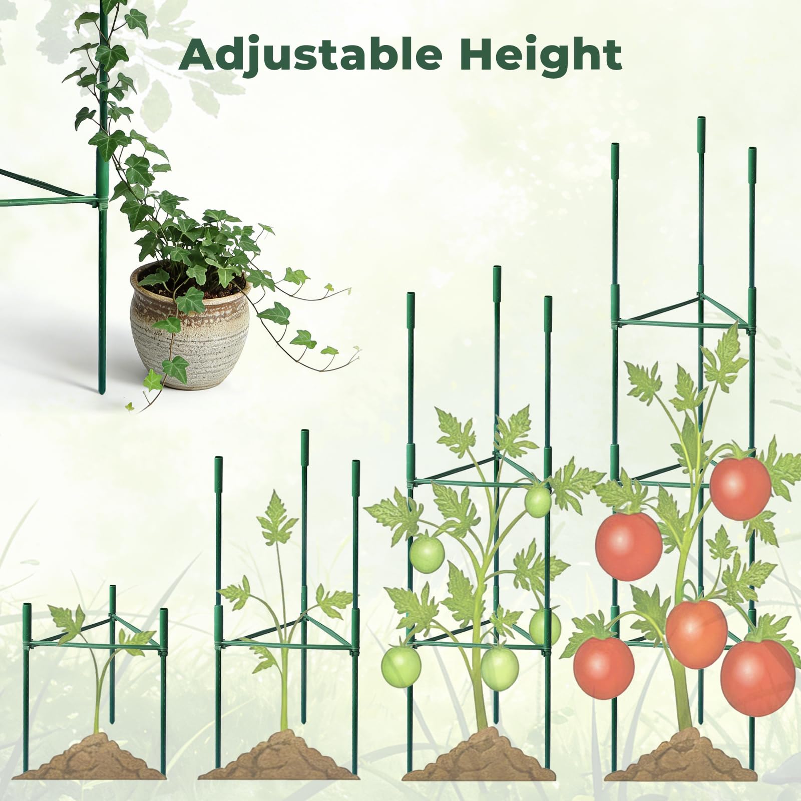 SDLDEER pointed stake inserted in soil for easy installation